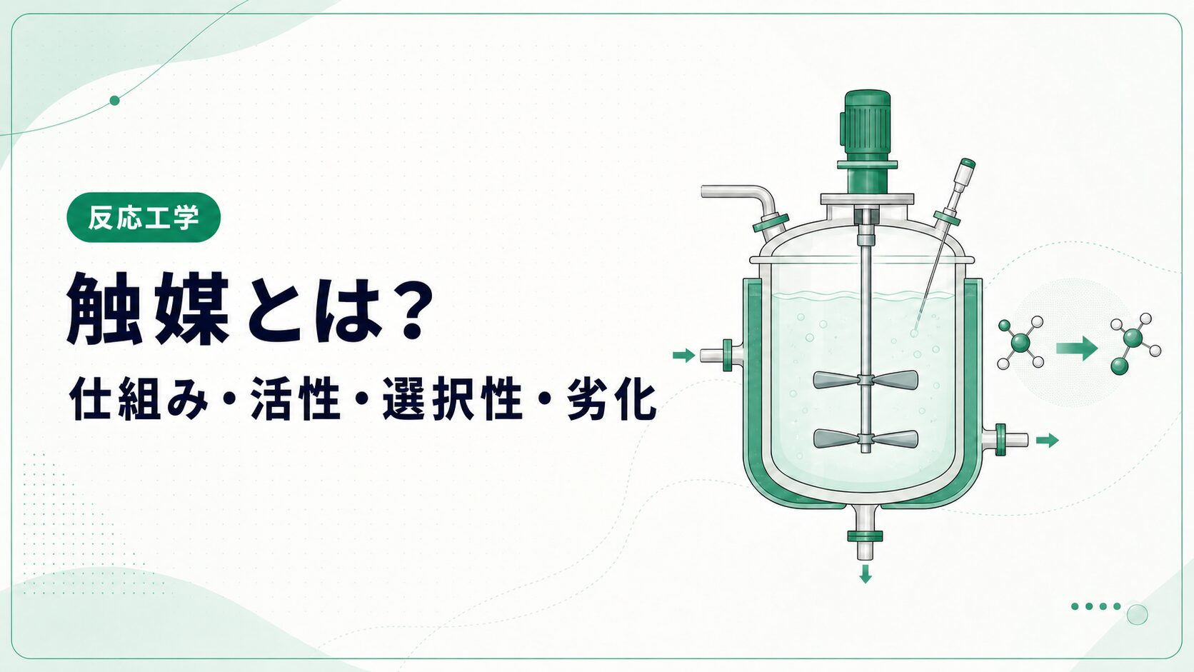 触媒とは?触媒反応の仕組み・活性・選択性・劣化を図解で解説
