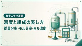 濃度と組成の表し方｜質量分率・モル分率・モル濃度を基礎から解説