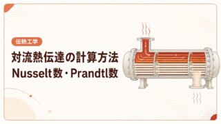 対流熱伝達の計算方法｜Nusselt数・Prandtl数と管内強制対流を例題で解説