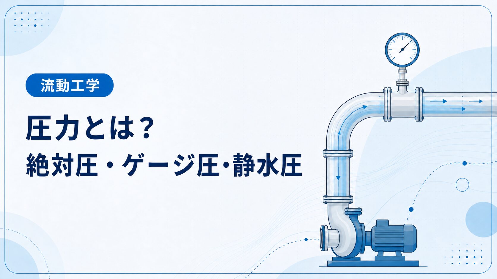 圧力とは？絶対圧力・ゲージ圧力・静水圧を例題でわかりやすく解説