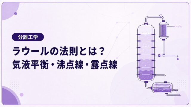 ラウールの法則とは？気液平衡・沸点線・露点線を例題で解説