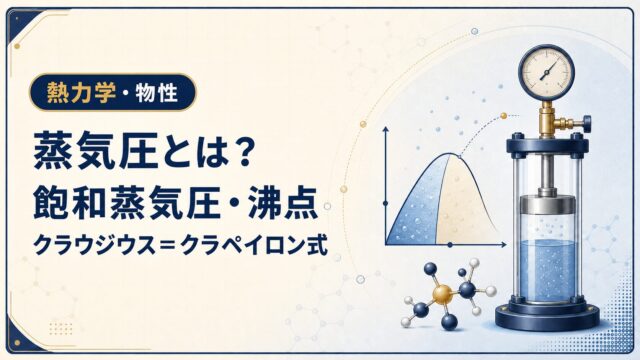 蒸気圧とは？飽和蒸気圧・沸点・クラウジウス＝クラペイロン式を例題で解説