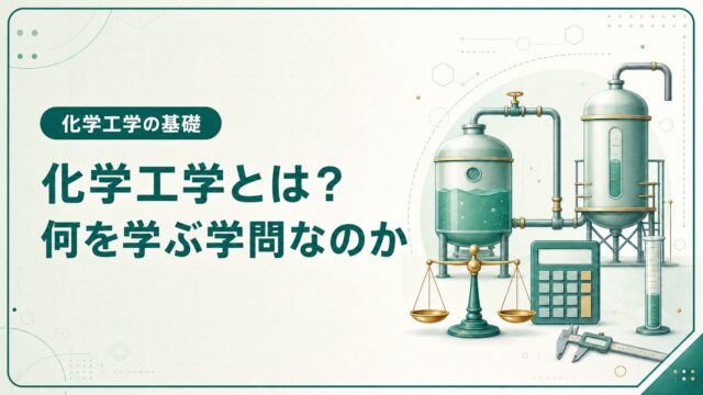 化学工学とは？何を学ぶ学問なのか初学者向けに解説