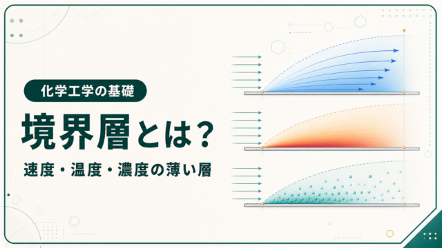 平板表面に沿って発達する速度・温度・濃度の3種類の境界層を色分けして示した図解
