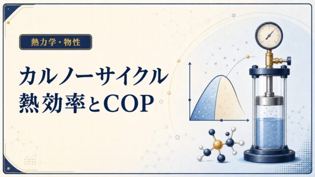 カルノーサイクルとは？熱効率・冷凍機COP・ヒートポンプを例題で解説