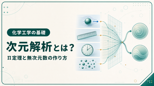 物理量をM・L・Tの基本次元へ分解し、バッキンガムのΠ定理から無次元数を作る流れを示した図解