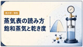 蒸気表の読み方とは？飽和蒸気・乾き度・比エンタルピーを例題で解説